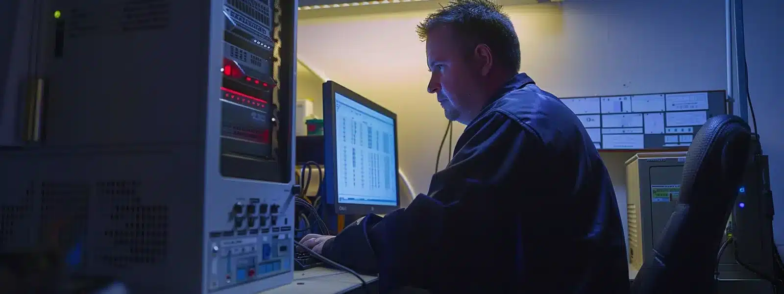 a computer network administrator configuring user authentication protocols on a secure digital interface.